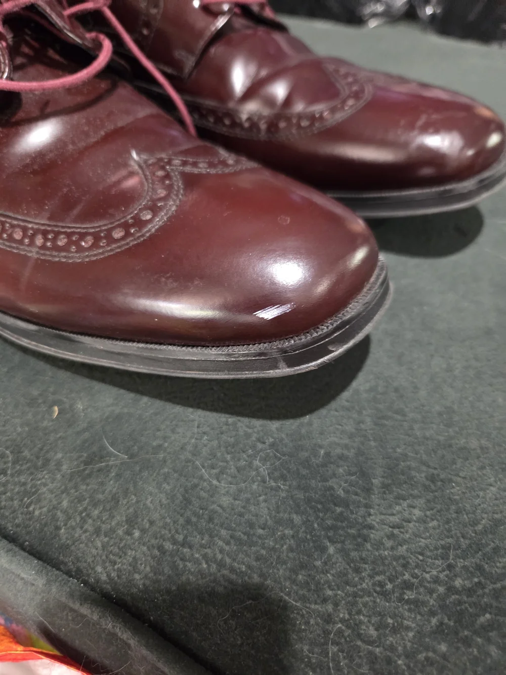 Cole Haan Men’s Burgundy Wingtip Oxford Shoes